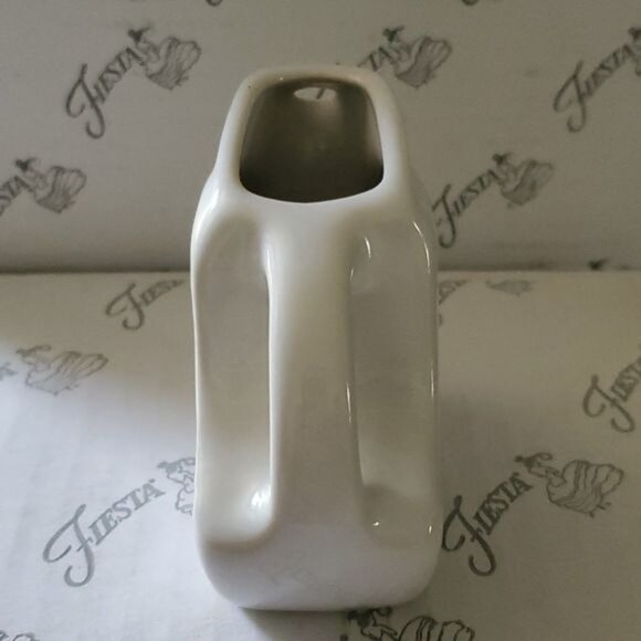 Fiestaware Fiesta Pitcher Mini Disk White CERAMIC CONTAINER - Picture 2 of 14